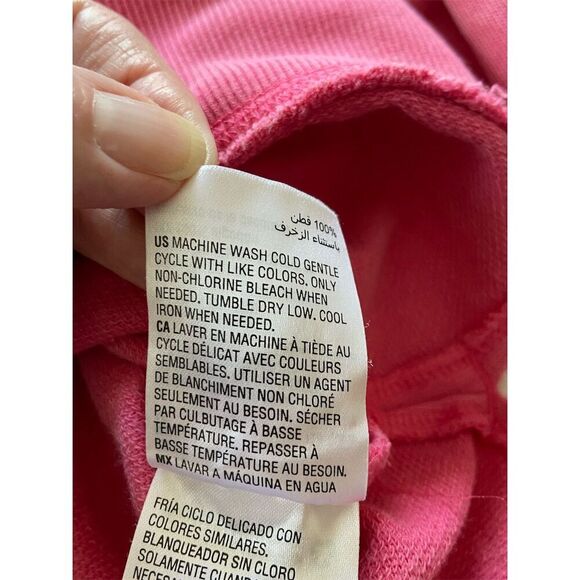 Style & Co. Sweatshirt Pink Heart Embroidered  Long Sleeve Fall Size XS - Picture 5 of 10